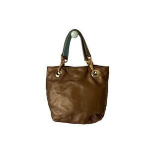 Citrus Bronze Leather Mini Tote Bag